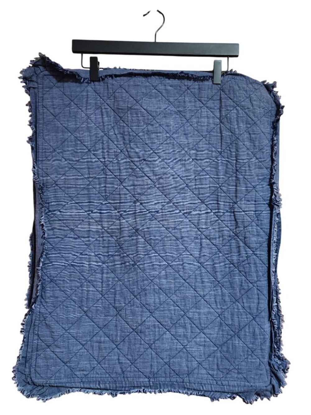 Room & Retreat Collection Pillow Shams dark blue wash denim fabric Standard